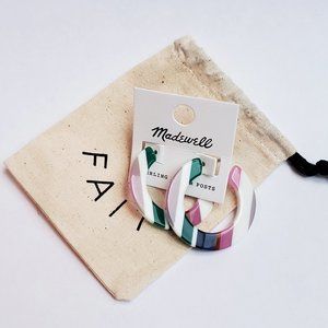 Madewell NWT Acetate Hoop Earrings